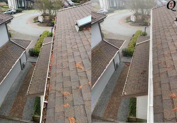 Port Moody Gutters before and after