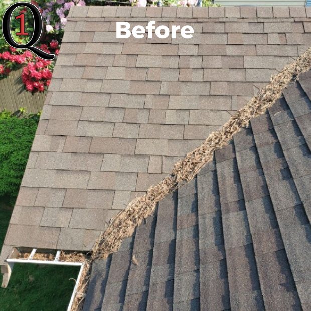roof valley cleaned before