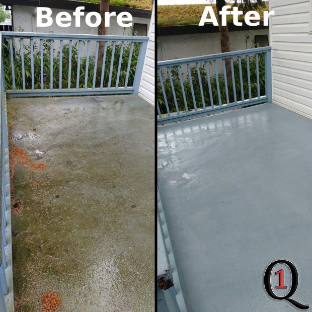 Deck pressure washing in White Rock