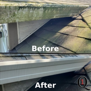 white rock gutter washing