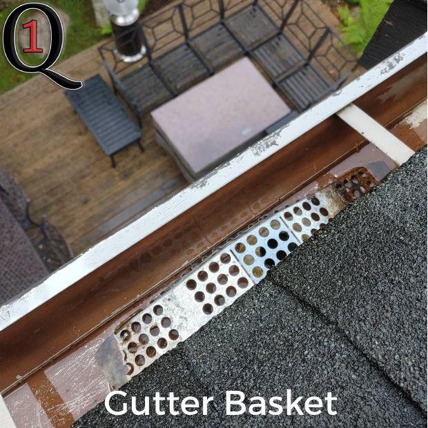 Gutter basket installed in Richmond gutter system
